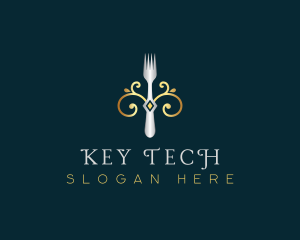 Fork Restaurant Cuisine logo design