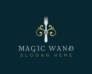 Fork Restaurant Cuisine logo design