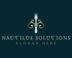 Fork Restaurant Cuisine logo design