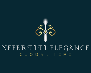 Fork Restaurant Cuisine logo design