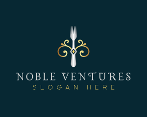 Fork Restaurant Cuisine logo design