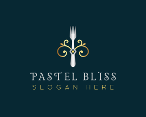 Fork Restaurant Cuisine logo design