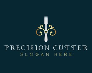 Fork Restaurant Cuisine logo design