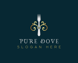 Fork Restaurant Cuisine logo design