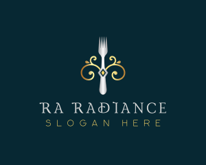 Fork Restaurant Cuisine logo design