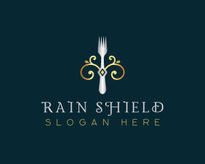 Fork Restaurant Cuisine logo design