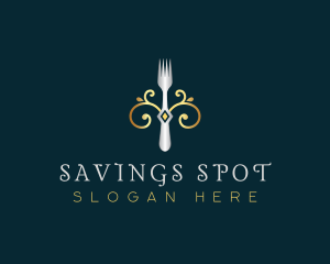 Fork Restaurant Cuisine logo design