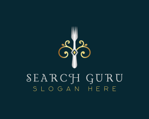 Fork Restaurant Cuisine logo design