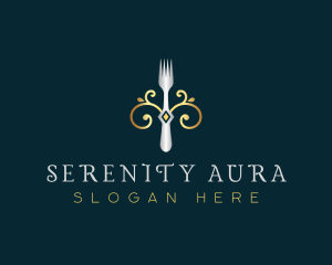 Fork Restaurant Cuisine logo design