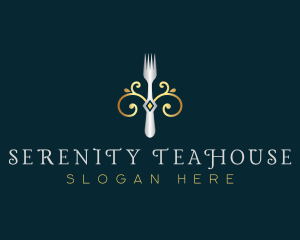 Fork Restaurant Cuisine logo design