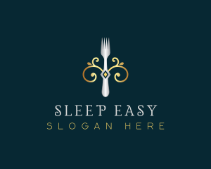 Fork Restaurant Cuisine logo design