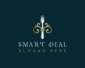 Fork Restaurant Cuisine logo design