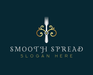 Fork Restaurant Cuisine logo design