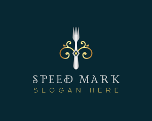 Fork Restaurant Cuisine logo design