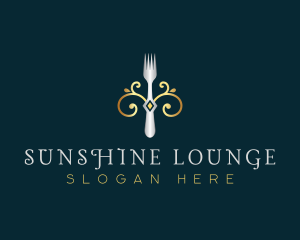 Fork Restaurant Cuisine logo design