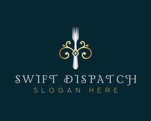 Fork Restaurant Cuisine logo design