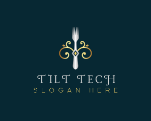 Fork Restaurant Cuisine logo design