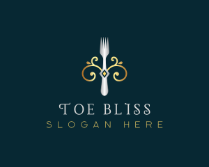 Fork Restaurant Cuisine logo design