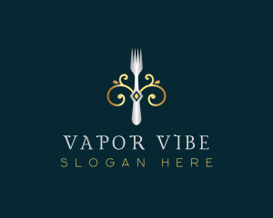 Fork Restaurant Cuisine logo design