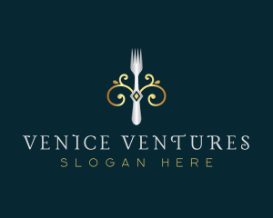 Fork Restaurant Cuisine logo design