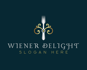 Fork Restaurant Cuisine logo design