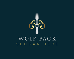 Fork Restaurant Cuisine logo design