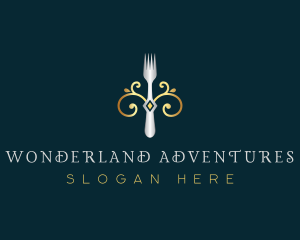 Fork Restaurant Cuisine logo design