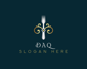 Fork Restaurant Cuisine logo design