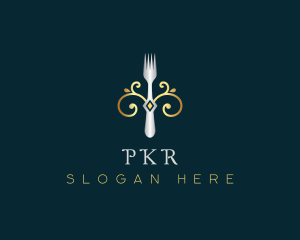 Fork Restaurant Cuisine logo design