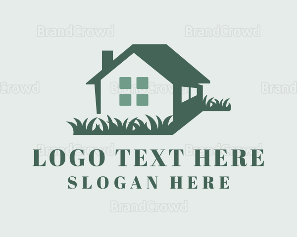 House Lawn Gardening Logo