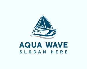 Boat Waves Transport logo design