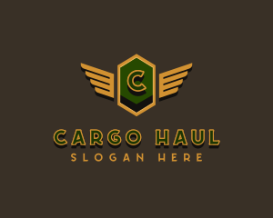 Automotive Hexagon Wing logo design