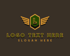 Automotive - Automotive Hexagon Wing logo design