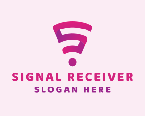 Digital Wifi Letter S  logo design