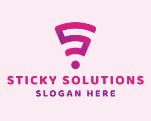 Digital Wifi Letter S  logo design