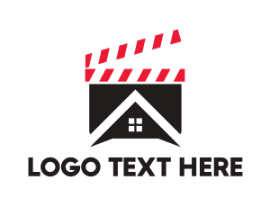 Filming - Clapper Board House logo design