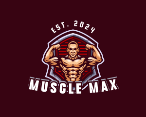 Bodybuilding - Bodybuilder Hunk Man logo design