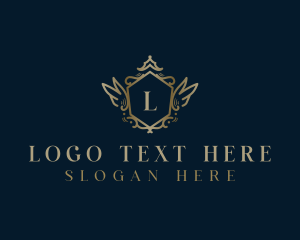 Shield - Royal Wings Boutique logo design