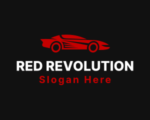 Red Speed Car logo design