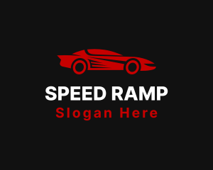 Red Speed Car logo design