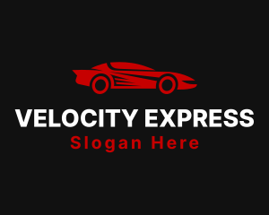 Red Speed Car logo design