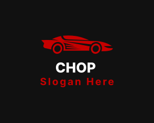 Fast - Red Speed Car logo design
