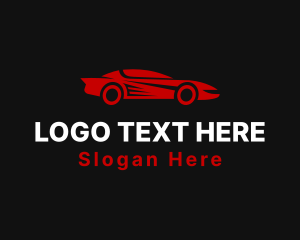 Car Detailing - Red Speed Car logo design