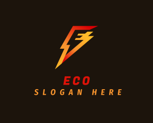 Lightning Express Letter E Logo
