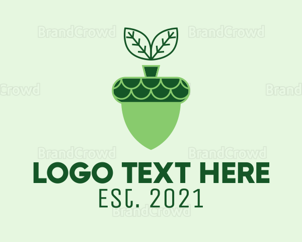 Acorn Plant Gardening Logo