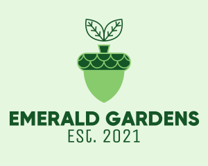 Acorn Plant Gardening  logo design