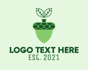 Environmental - Acorn Plant Gardening logo design