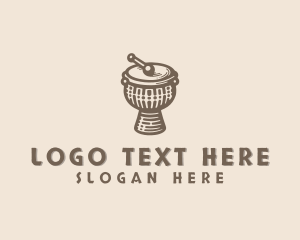 Music Festival - Traditional African Drum logo design