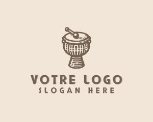 Traditional African Drum Logo