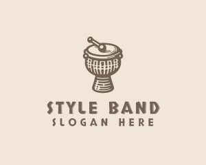 Traditional African Drum logo design